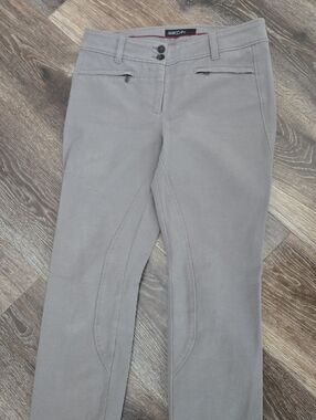 Marc Cain Taupe-Gray Riding-Inspired Trousers